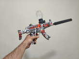 تفنگ تیر ژله ای رگباری و تک تیر دار مدل MP5 بزرگ صدا خفه کن دار Mp5 ارسال فوری بدنه کربن
