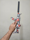 تفنگ تیر ژله ای رگباری و تک تیر دار مدل MP5 بزرگ صدا خفه کن دار Mp5 ارسال فوری بدنه کربن