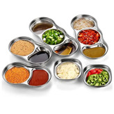 مزه خوری (اردو خوری) تک الی چهارخانه طلایی و نقره ای گرد استیل خالص استیل 304
