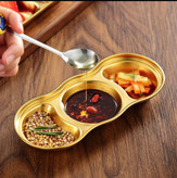 مزه خوری (اردو خوری) تک الی چهارخانه طلایی و نقره ای گرد استیل خالص استیل 304