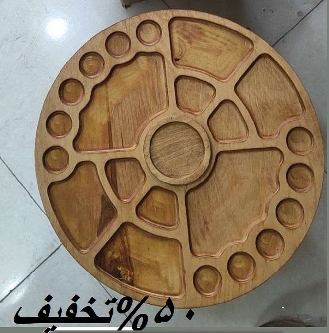 سینی چوب روسی 50 سانتی متری بزرگ مناسب دورهمی ها هم نشینی --سینی خوراکی مزه طعم ها نوشیدنی ها مزه چوب خالص کیفیت بالا تعداد رو به اتمام